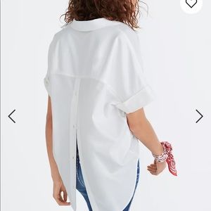 Madewell size m button back courier shirt size